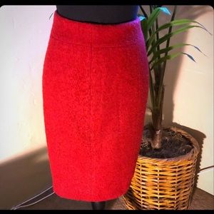 Sexy 🔥 red wool skirt!